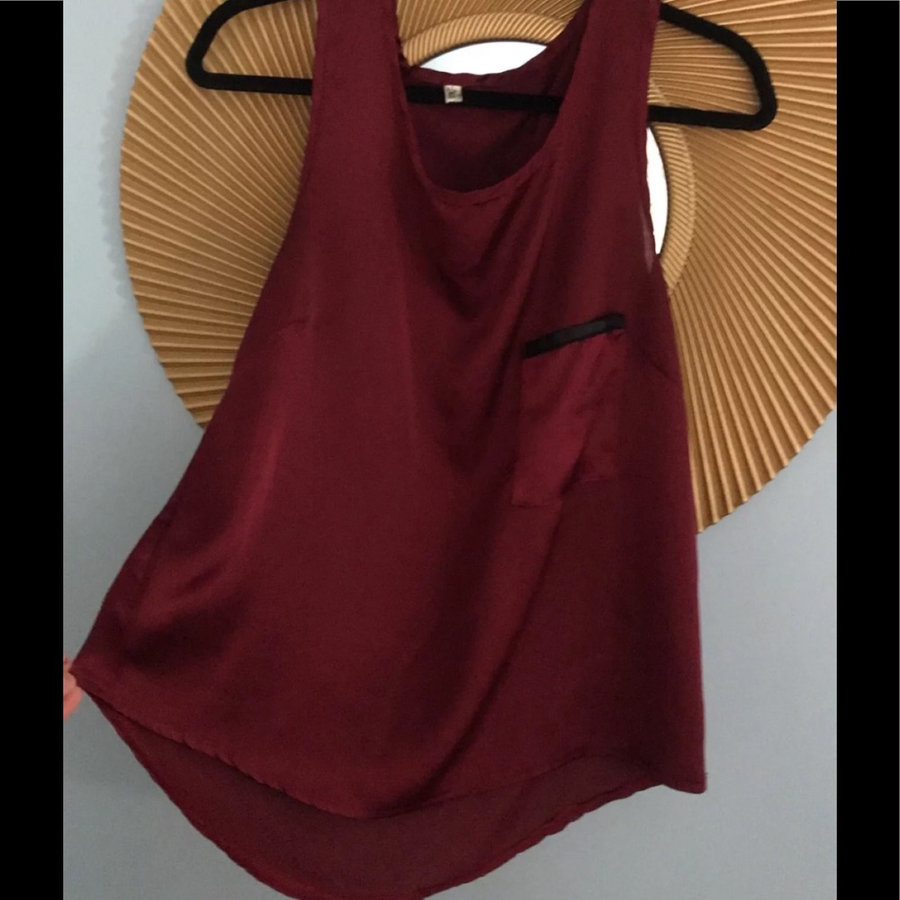 Maroon dress top